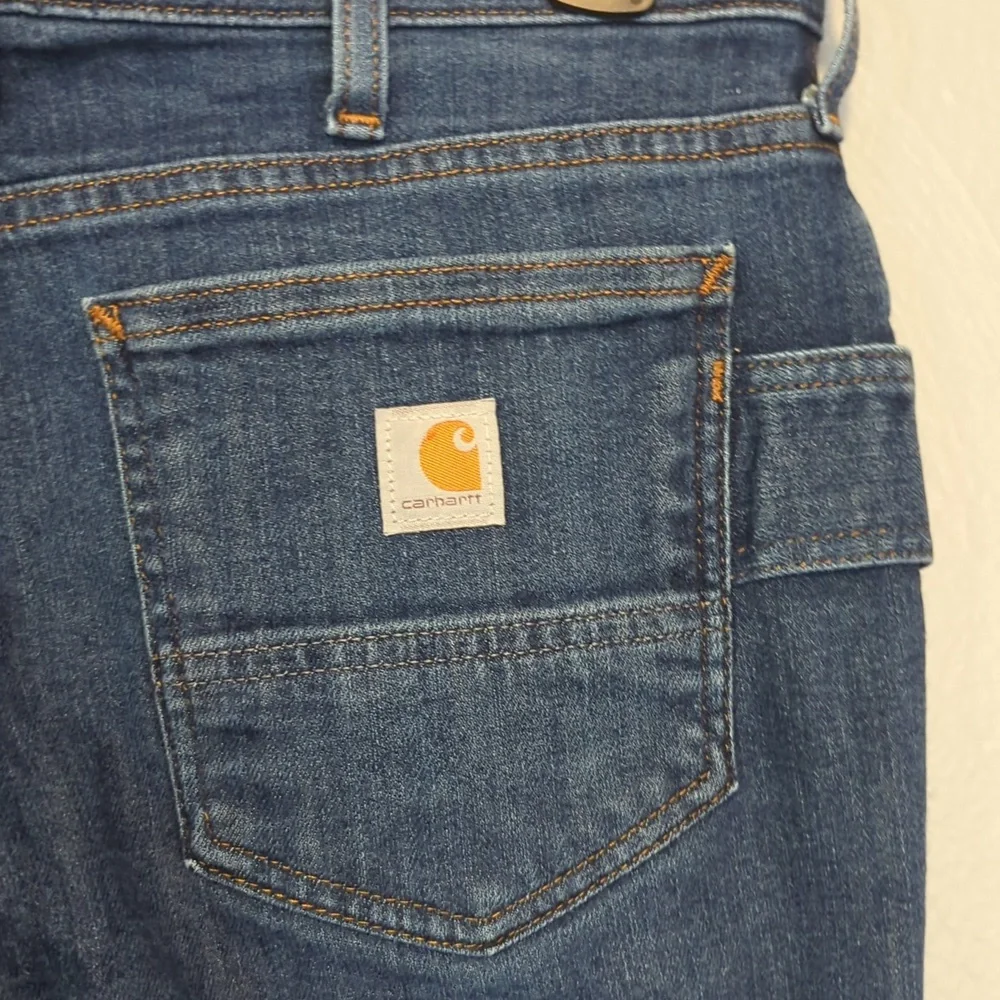 Carhartt Brand Work Jeans Relaxed Fit Rugged Flex Size 6 Regular Model BD5383W - Picture 4 of 11